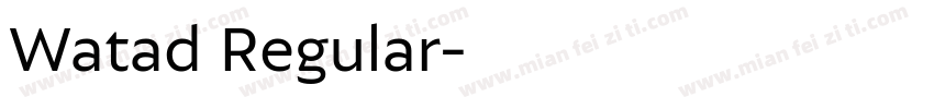 Watad Regular字体转换